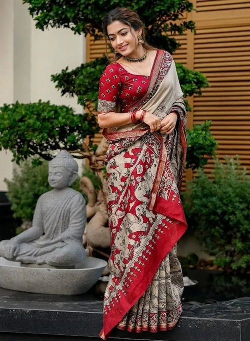 TRADITIONAL KALAMKARI SAREE