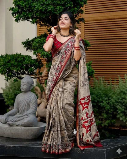 TRADITIONAL KALAMKARI SAREE
