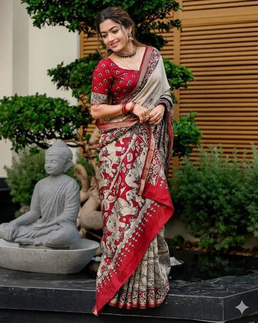 TRADITIONAL KALAMKARI SAREE