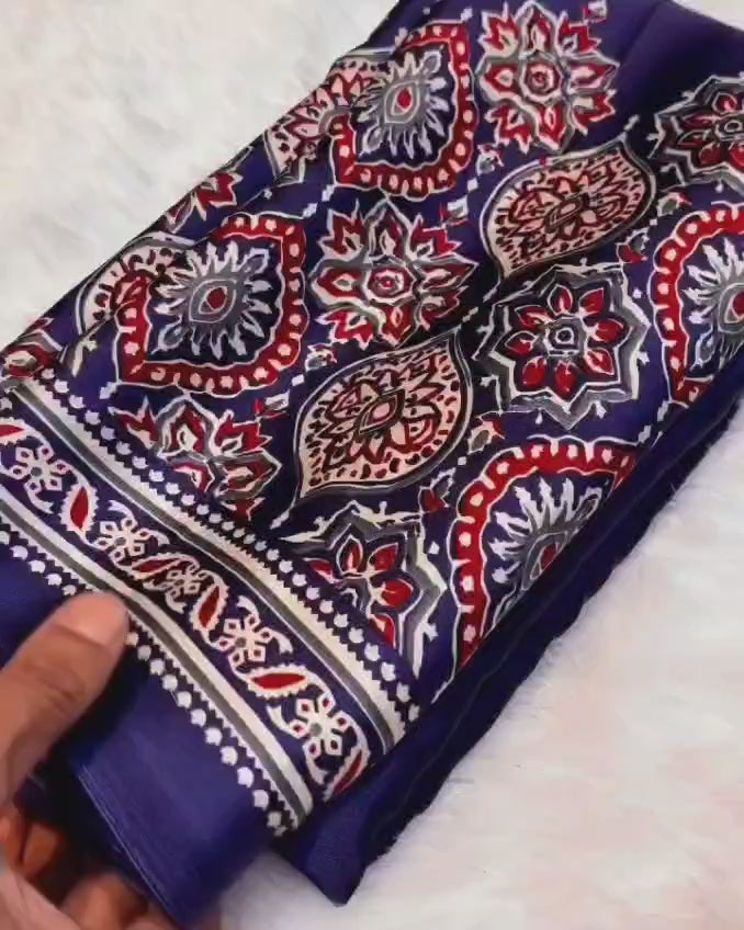 PURPLE HALF AND HALF SAREE