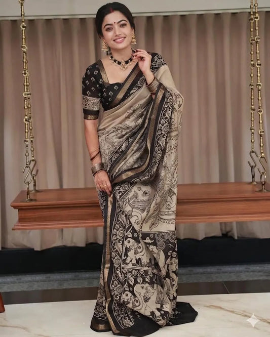 TRADITIONAL KALAMKARI SAREE